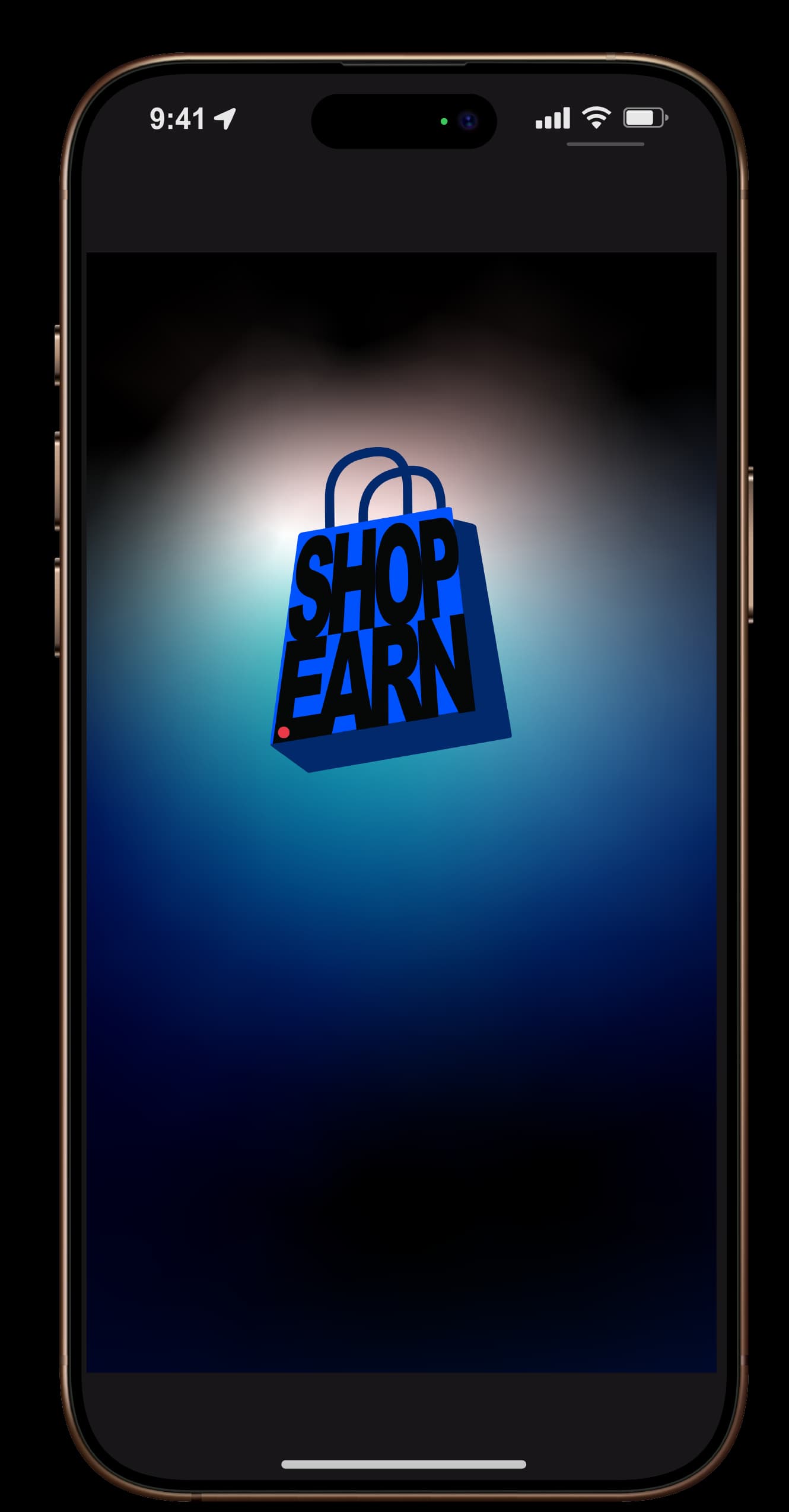 Shop and Earn app phone